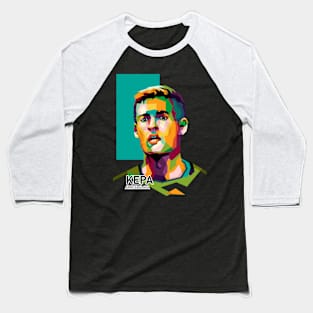 Kepa The Football In Wpap Pop Art Baseball T-Shirt